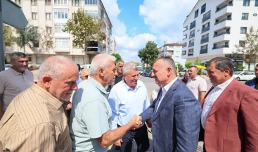 Başkan Büyükakın Karamürsel’de saha incelemelerinde bulundu