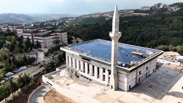Umuttepe Camii ve Otopark Projesi’nde sona doğru: Çalışmaların yüzde 90’ı tamamlandı