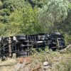 Kocaeli’de araç şarampole yuvarlandı