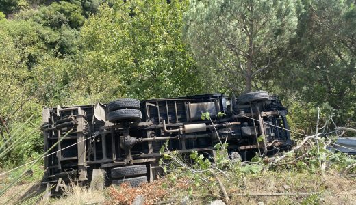 Kocaeli’de araç şarampole yuvarlandı