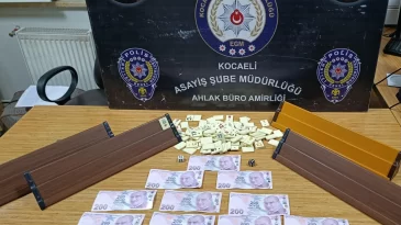 Gölcük’te kahvehanede kumar denetimi: 4 kişiye 46 bin lira ceza