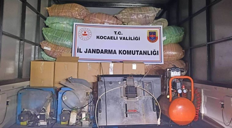 Kocaeli’de 4 milyon TL’lik kaçak tütün baskını: Milyonlarca makaron ele geçirildi