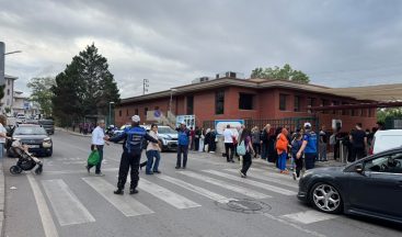 İlk ders zili çaldı, zabıta sahada güvenliği sağladı