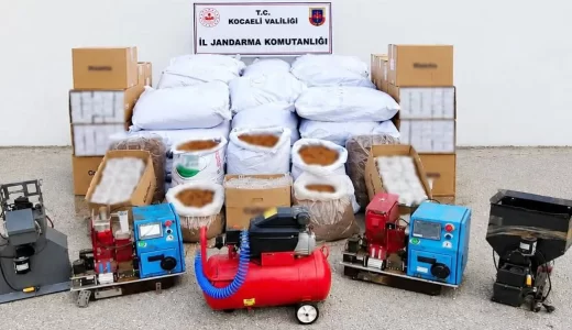 Kocaeli’de 2 milyon 450 bin liralık kaçak tütün operasyonu!