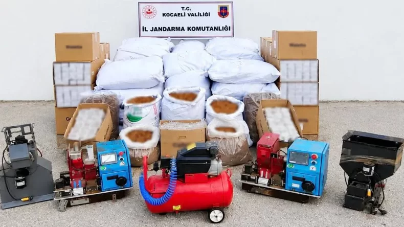 Kocaeli’de 2 milyon 450 bin liralık kaçak tütün operasyonu!