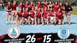 Körfez Gençlerbirliği kadın ragbi takımı namağlup yarı finalde!