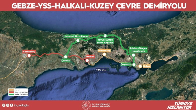 Kocaeli’den geçecek demiryolu iki havalimanını birbirine bağlayacak