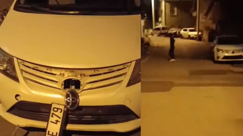Kocaeli’de gece yarısı otomobile saldırdı: Araçta kırılmadık yer kalmadı!